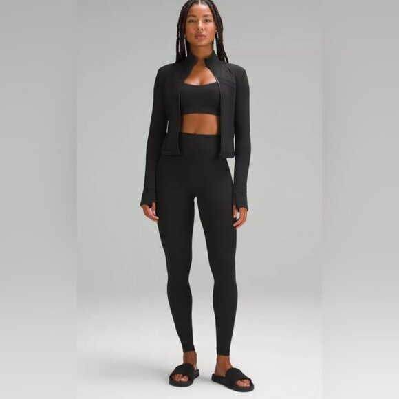 🆕Lululemon🍋 Define Cropped Jacket Nulu Black Sz 4 - Picture 2 of 12
